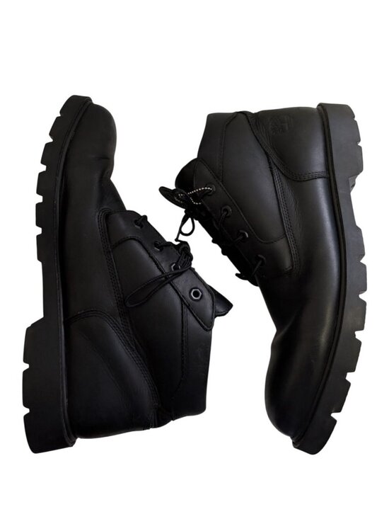 Timberland Mens 11.5 Black Leather Waterproof Chukka Boots Gorpcore Workwear main image 7